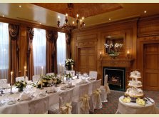 Banqueting room with waxed pine panelling